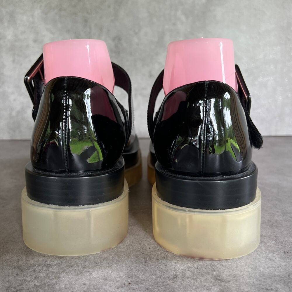 Jeffrey Campbell T-Strap Mary Jane platform shoes patent leather w lug sole Y2K - Picture 4 of 10